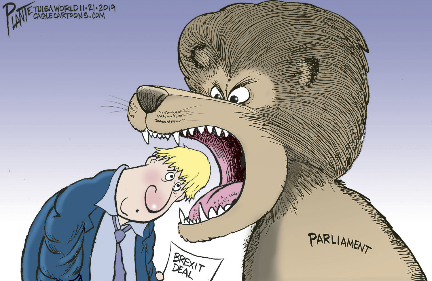 Bruce Plante Cartoon: Prime Minister Boris Johnson